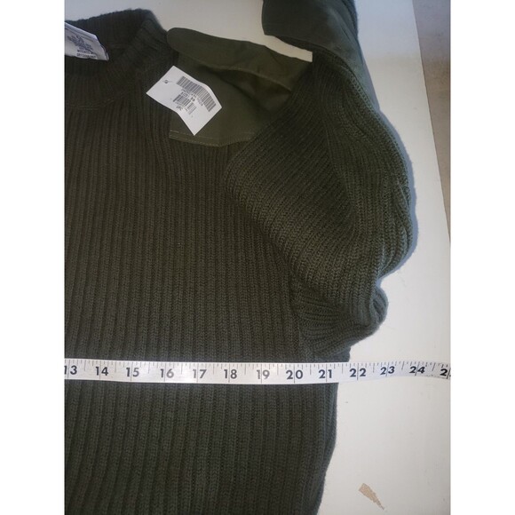 NWT US Military DSCP Sweater Mens 50 Army Green Valor Collection Wool Commando - Picture 9 of 12